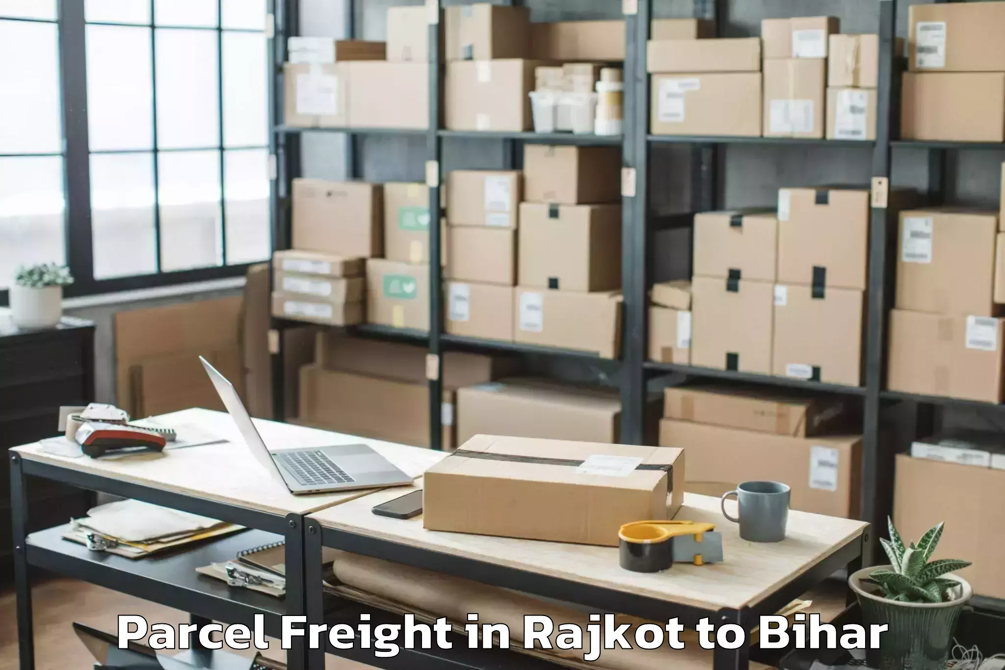 Book Rajkot to Alinagar Parcel Freight Online